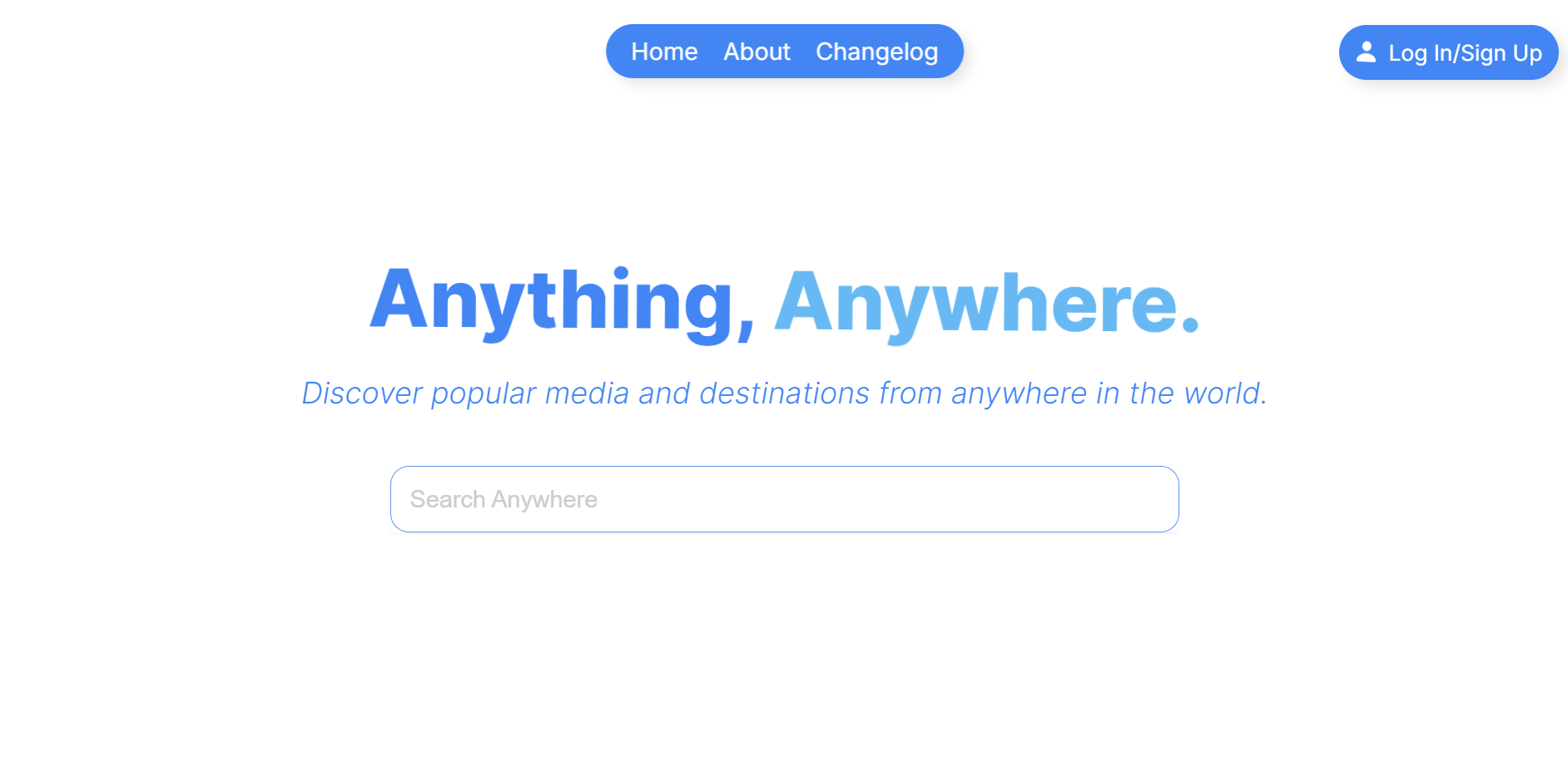 A picture of Gavin's Project, Anything Anywhere.